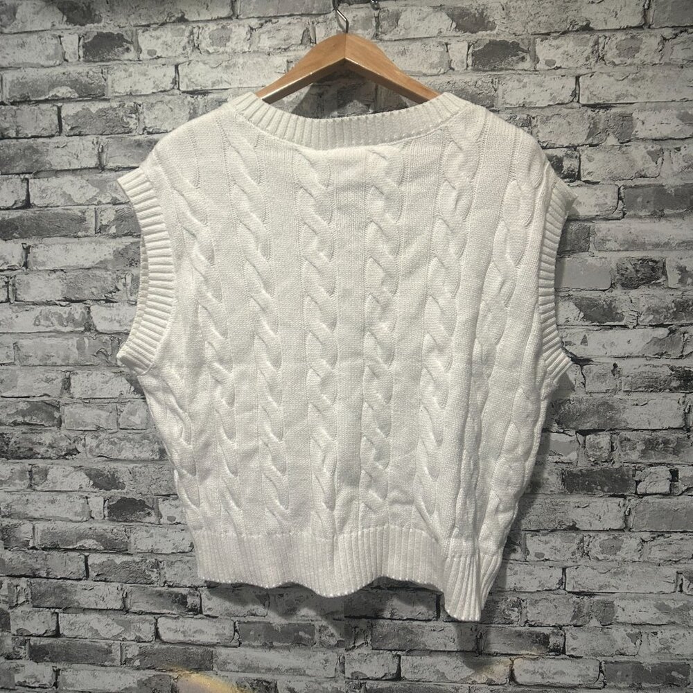 NWT Walter Hagen Women's Clubhouse Sweater Vest Size XXL (WGH11516) White - Picture 7 of 15